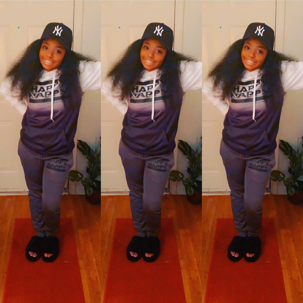 Happy Nappy Ombre Hoodie Sweatsuit Set