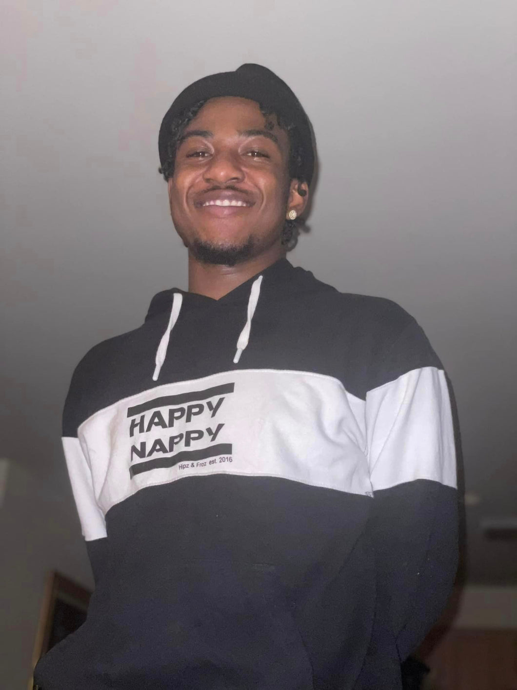 Color Blocked Happy Nappy Hoodie